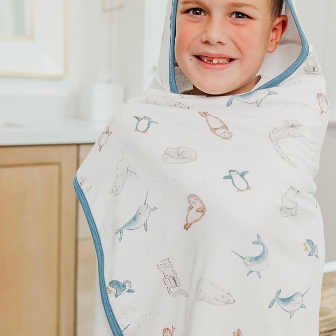 Arctic Wonder Premium Big Kid Hooded Towel