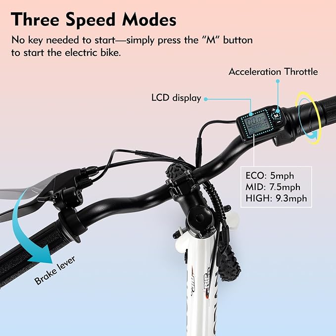 Electric Balance Bike for Kids Ages 3–6, 12-Inch Tires, 180W Peak Motor, 24V/2.6Ah, Adjustable Seat, Large Disc Brake,Up to 7 Miles, Electric Bike for Kids Boys & Girls