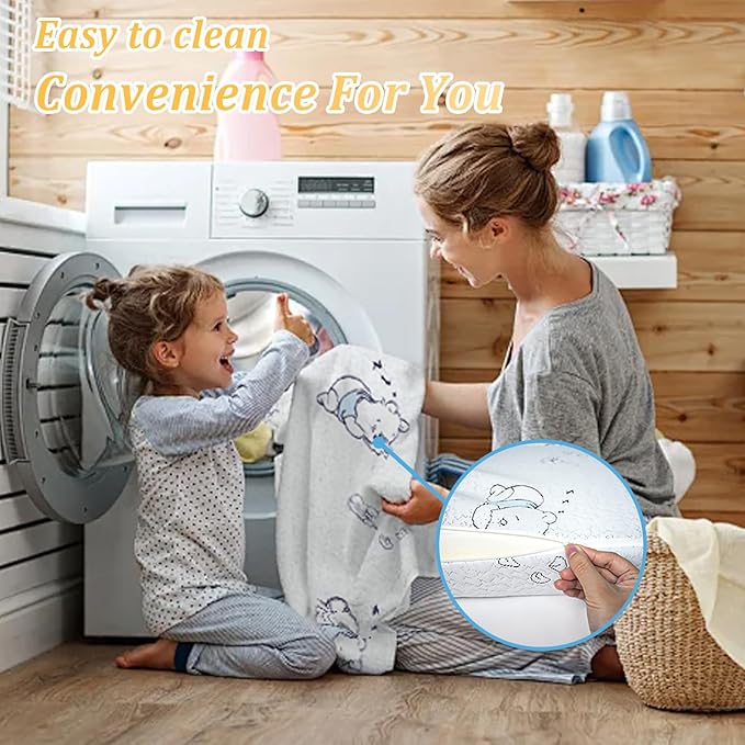 Pack and Play Mattress Pad, 38"x 26" Dual-Sided Trifold Baby Mattress for Pack N Play with Breathable Washable Cover, Portable Memory Foam Pack N Play Mattresses Topper with Travel Carry Bag