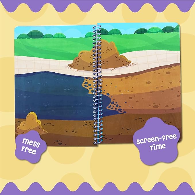 Stick4Ever Jelly Sticker Book - for Kids - Waterproof, Easy to Clean Reusable Sticker Book for Toddlers- Reusable Road Trip Activities for Kids - Stocking Stuffers for Toddlers (Vehicles)