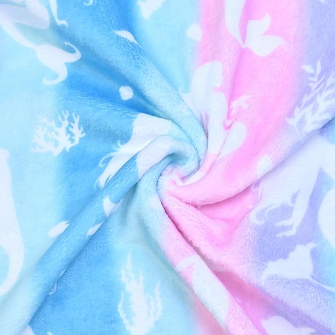 QPANCY Girls Robe Kids Bathrobes Soft Plush Fleece Pajamas Sleepwear