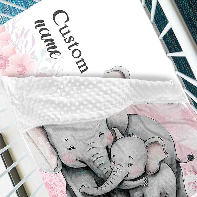 Custom Name Crib Bedding Set with Name, 2 Piece Animal Series Baby Set with Blanket and Crib Sheet, Cozy and Soft Infant Nursery Bedding, Gifts for Toddler