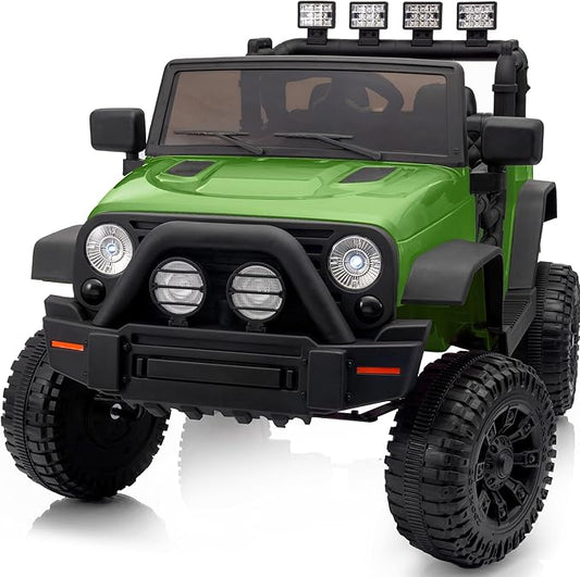 Kids Ride on Car Toy, 24V Electric Car for Kids with Remote Control, 2x200W Motors - Army Green