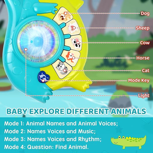 Marstone Toddler Toys for 1 Year Old Boy Gift: Baby Girl Musical Toys 12-18 Months, Educational Piano Guitar for Toddlers 1-2 with Animals and Sounds, 1st First Birthday Gifts for Kids