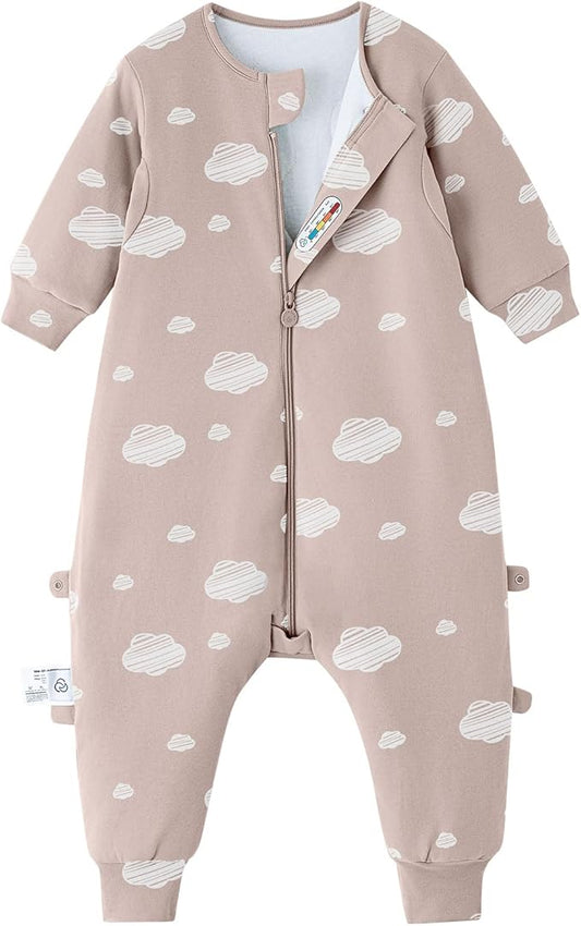 kaiya baby Unisex Toddler Sleep Sack with Feet, 2.5 Tog Baby Winter Sleep Sack Long Sleeve Gifts for Boys & Girls