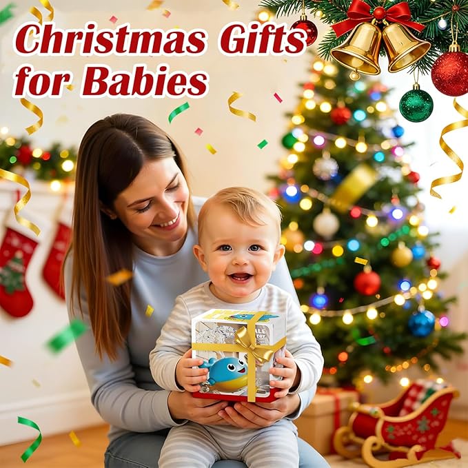 Baby Bath Toys, Light Up Whale Sprinkler Bath Toys for Kids Ages 1-3, Pool Water Toys for Toddlers Bathtub Fountain Toys, Birthday Gifts for 1 2 3 Year Old Boys & Girls