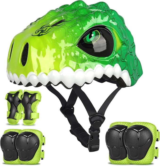 Toddler Kids Bike Helmet,3D Dinosaur Helmets for Boys Girls Infant/Baby to Children 1/2/3/4/5/6/7/8 Years Old Lightweight Adjustable Multi-Sports Bicycle Scooter Skateboard Skating Cycling