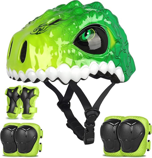 Toddler Kids Bike Helmet,3D Dinosaur Helmets for Boys Girls Infant/Baby to Children 1/2/3/4/5/6/7/8 Years Old Lightweight Adjustable Multi-Sports Bicycle Scooter Skateboard Skating Cycling