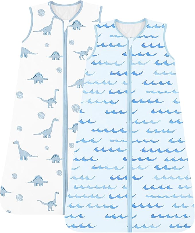 Baby Sleep Sack, 1.0 TOG Cozy Wearable Blanket, Soft Sleeping Bag with Zipper, Toddler Sleep Sack 0-3-6-12-24-3T