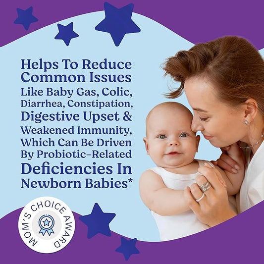 LOVEBUG Probiotics for Babies - Organic Baby Probiotics 6-12 Months for Baby Immune Support, Gas, Colic, Diarrhea & Infant Constipation Relief Sugar-Free, Tasteless Powder, 30 Pack