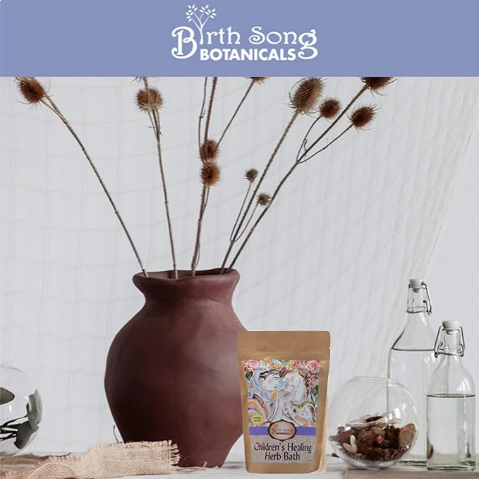 Birth Song Botanicals Children's Herb Bath for Lung and Respiratory Support* Herbal Bath for Children's Immune System Support, 8oz Bag