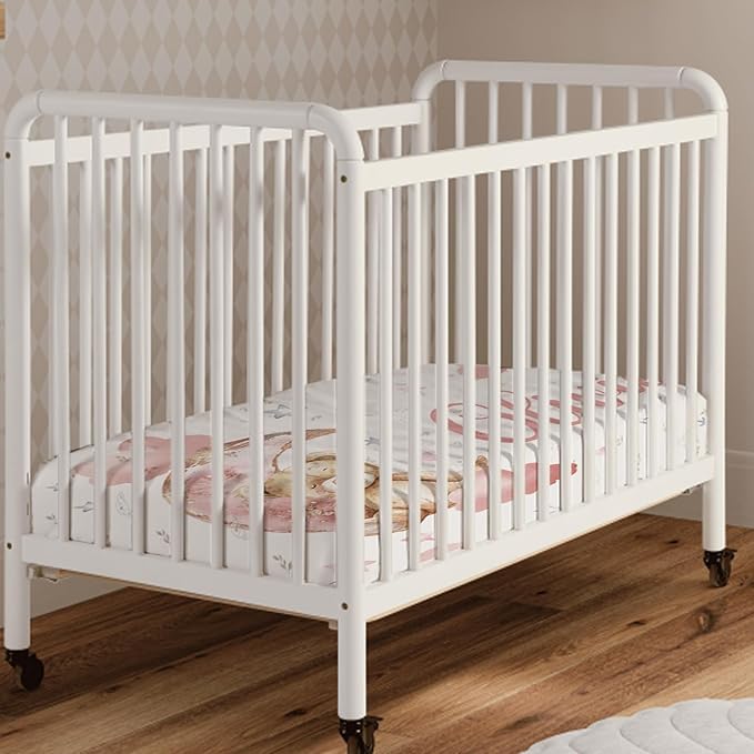 Personalized Crib Bedding Set, Toddler Pink Bear Theme Set with Name, 2 Pcs Baby Crib Set for Infant Babys, Comfort Double Layer Blanket and Crib Sheet, Newborns Gifts for Baby Girls