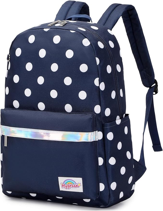 mygreen Kids Backpack, Kawaii Girls Backpack for School
