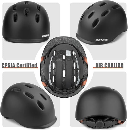 Kids Bike Helmet,Toddler Cyling Helmets for Ages 5-8-9-10-12-14-16Years Youth Boys & Girls,Child Adjustable Multi-Sport Bicycle Skateboard Roller Skate Scooter Balance Skateboarding Helmet