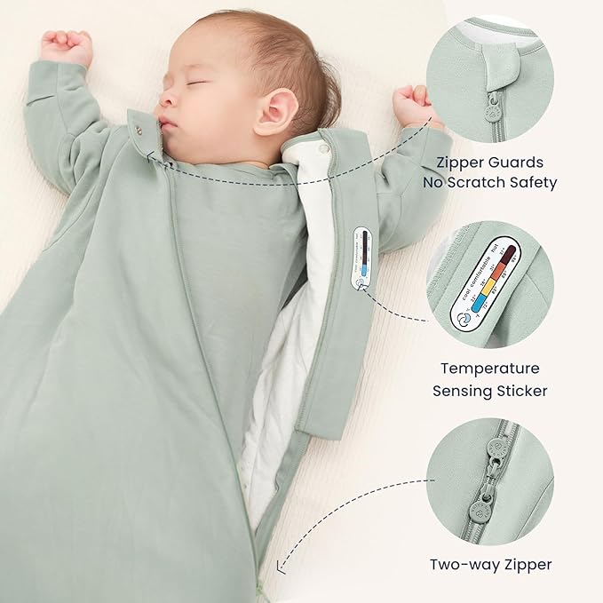 Unisex Sleeping Bag for Babies and Toddlers 3.5 Tog Sleep Sack, Baby Sleep Sack, One piece with sleeves, Gifts for Baby