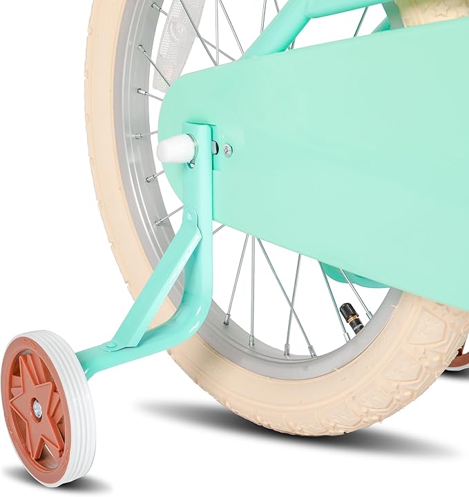 JOYSTAR Girls Bike for 2-12 Years Old Toddlers and Kids, 12" 14" 16" 18“ 20" Retro Style Kids Bike with Training Wheels, 18 20 Inch Children Bicycle with Kickstand