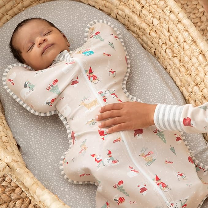 Love to Dream Swaddle UP, Baby Sleep Sack, Self-Soothing Swaddles for Newborns, Get Longer Sleep, Snug Fit Helps Calm Startle Reflex, New Born Essentials for Baby, 1.0 TOG, 5-8.5 lbs, Beige