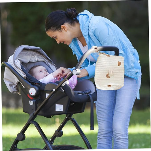 NIDONE Diaper Bag Organizing Pouches Large Capacity Portable Carry-on Cotton Diaper Bag Organizer for Strollers Baby Girl Boy