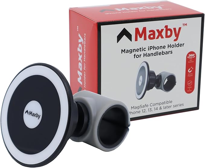 Stroller Phone Holder, MagSafe Compatible Magnetic Phone Mount for Stroller Handlebar. Installs in Seconds, Fast Attach & Detach
