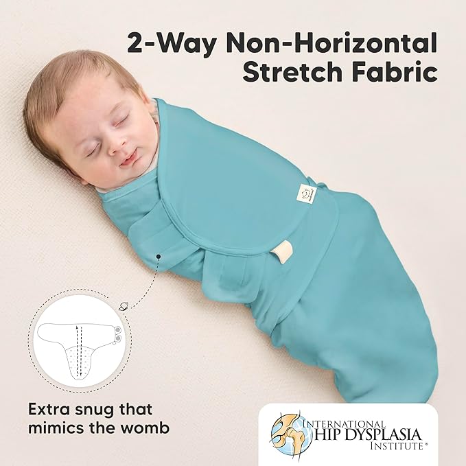KeaBabies 3-Pack Organic Baby Swaddle Sleep Sacks - Swaddles for Newborns, Infant 0-3 Months, Baby Girls, Boys, Soft & Snug Newborn Sleep Sack, Nursery Swaddling Blankets (Valiant)