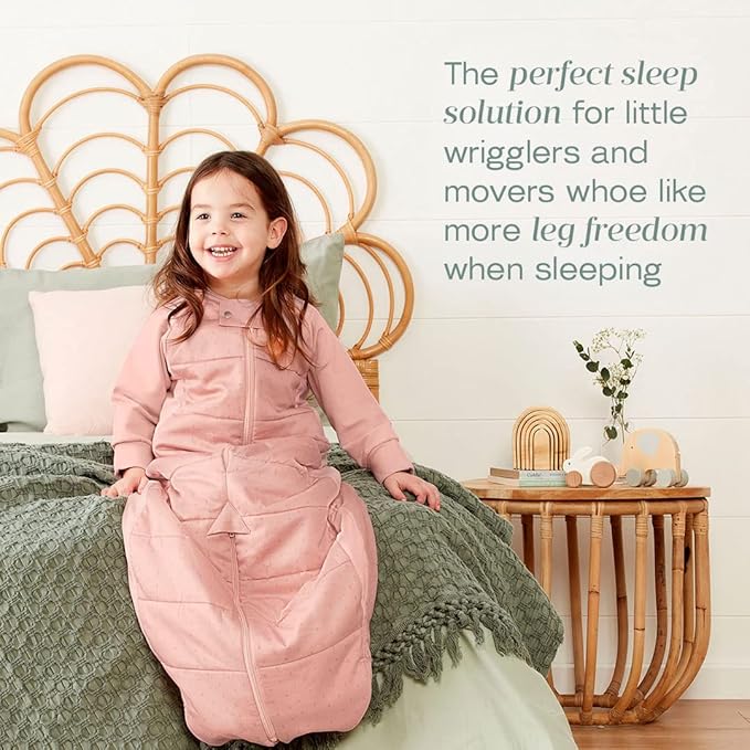 ergoPouch Sleep Suit Bag 3.5 TOG – Baby Sleep Sack & Wearable Blanket, 2-in-1 Convertible Sack to Suit with Legs for Safe Movement, Regulates Temperature Overnight, Unisex (2-4 Years, Berries)