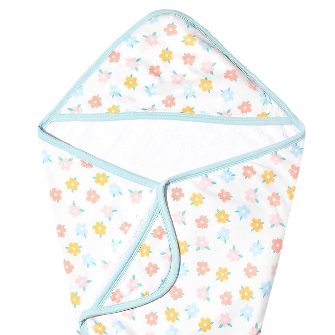 Copper Pearl Hooded Bath Towels Premium Knit/Terry Cloth Baby Towels with Hood, Pockets, and Cool Designs - Great to Gift and Make Bath Time Fun - Baby Bath Towel, Daisy