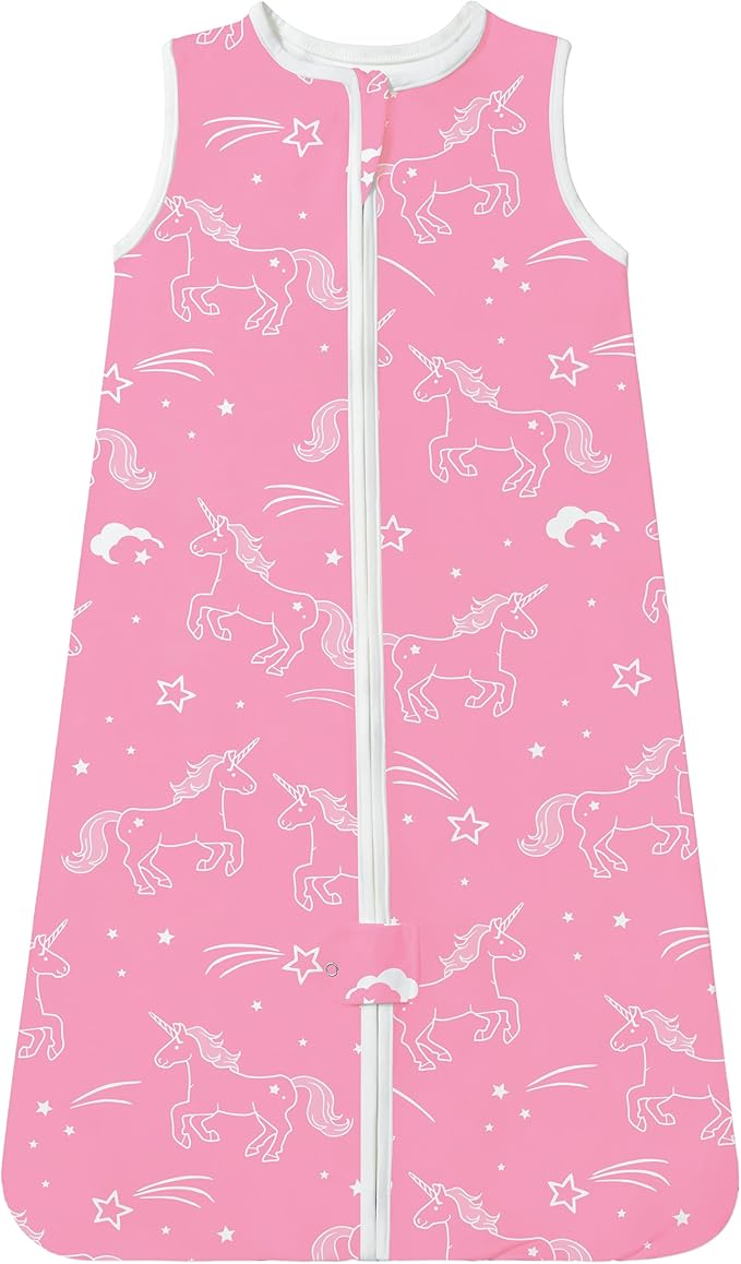 TotAha Light Sleep Sack, Stretchy, Soft, Cozy Wearable Blanket Sleep Bag with 2-Way Safe Zippers for 0-6-12-24 Months 0.5 TOG