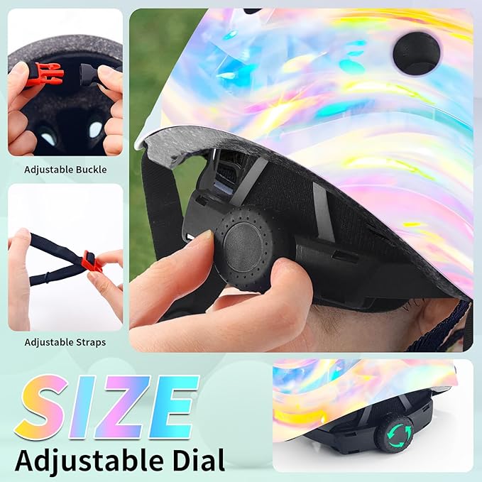 Adjustable Gradient Color Kids/Toddler Bike Helmet for 1-2-3-5-8-14 Years Boys Girls,Skateboard Helmet with Knee and Elbow Pads Wrist Guard Roller Skates,Cycling,Skating Scooter Longboard