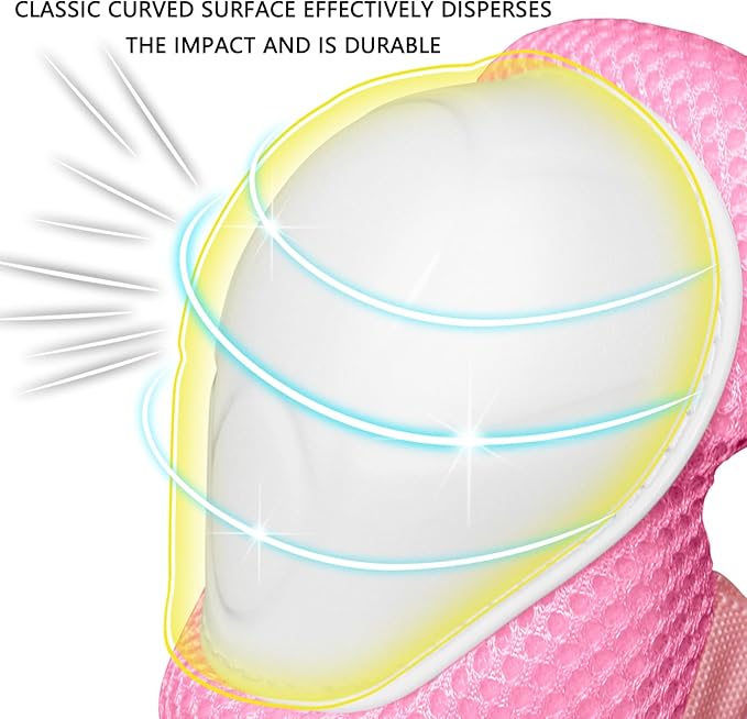 Kids Bike Helmet, Toddler Helmet for Kids Ages 3-5-8, Skateboard Helmet with Knee Elbow Wrist Pads for Boys Girls, Adjustable Protective Gear Set for Skating Bicycling Roller