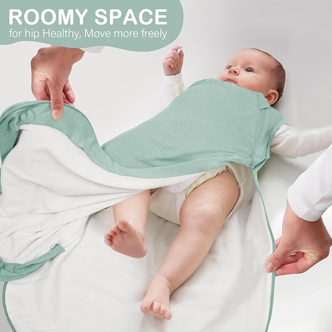 MEXXI Sleep Sack 1.0 TOG, Rayon Made from Bamboo Sleep Sack, Ultra Soft Wearable Blanket for Baby with 2-Way Zippers