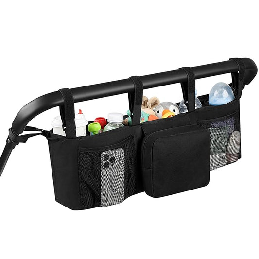 Accmor Double Stroller Organizer for Bob Duallie and Baby Jogger City Mini GT2, Double Baby Stroller Caddy Bag Organizer Accessories