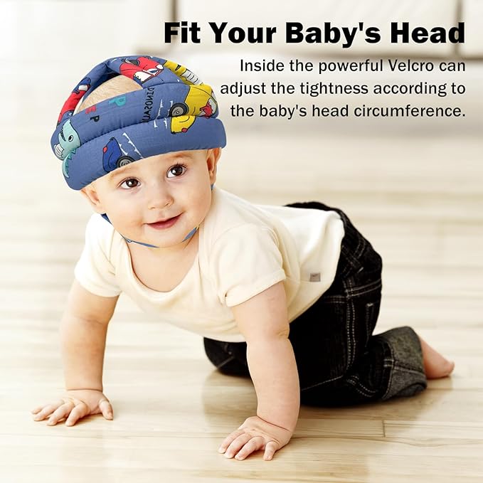 Baby Head Protector Baby Helmet for Crawling Walking, No Bumps Safety Head Adjustable Protective Cap for Walking, Playing (Style 6)