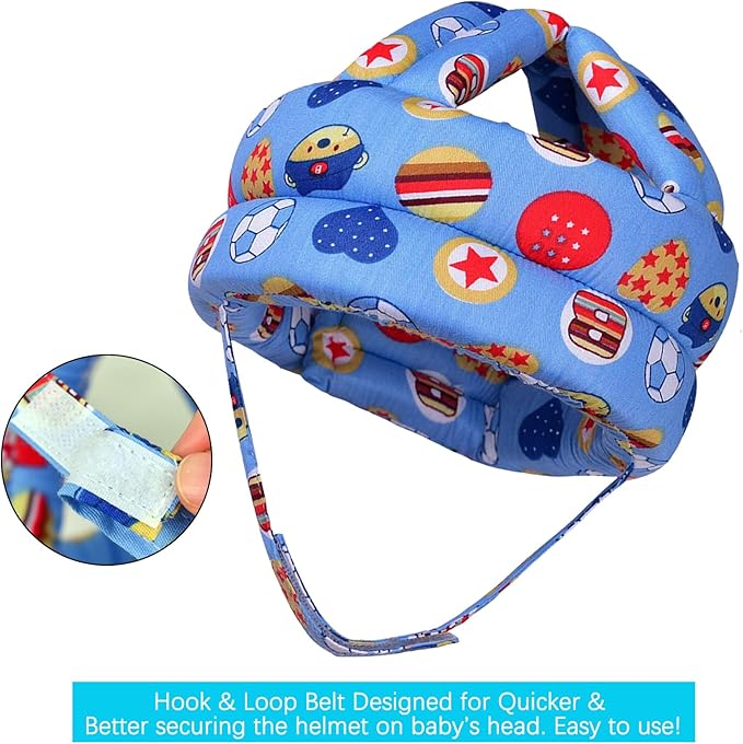 Baby Helmet for Crawling Walking Soft Cushion No Bumps