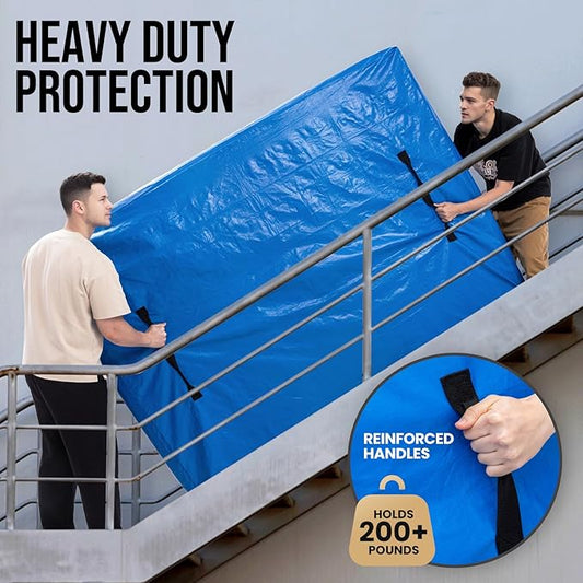 TAILI Queen Mattress Bags for Moving and Storage, Heavy Duty Moving Supplies Mattress Cover with Reinforced Handles, Storage Cover Essentials Packing Protector