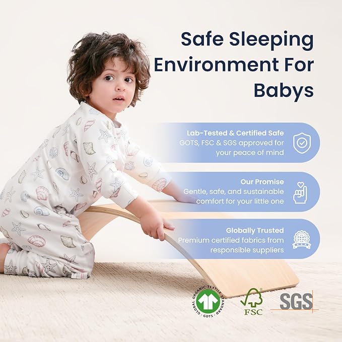 kaiya baby Unisex Toddler Sleep Sack with Feet 1.0 Tog Split Legs Sleep Sack 18-36 Months, Sleep Bag Walker, Gifts for Boys & Girls, Shell