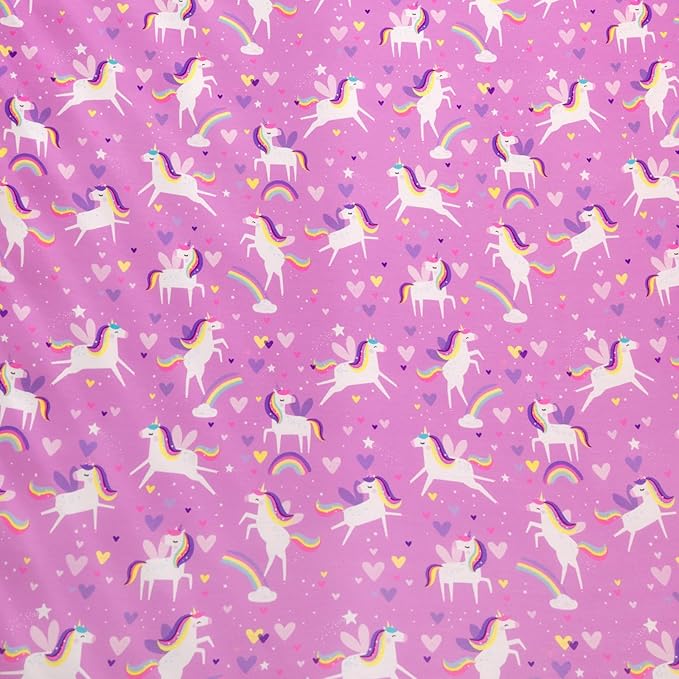 Little Sleepies Baby Crib Sheets, Buttery Soft Viscose from Bamboo Crib Sheets for Boys & Girls, Toddler Bed Sheet, Standard Crib Mattress Sheet, Super Stretchy & Elasticized (Sienna's Unicorns)