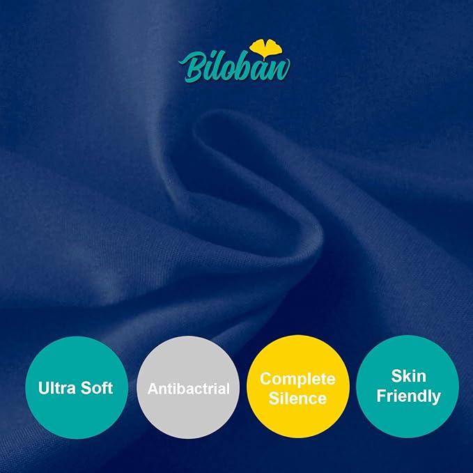 Biloban 3-Piece Toddler Sheet Set Microfiber, Toddler Bedding Set Includes Crib Mattress Sheet, Flat Sheet and Envelope Pillowcase, Silky Soft, Breathable and Lightweight, Navy
