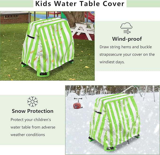 Kids Water Table Cover Fit Rain Showers Splash Pond Water Table,Waterproof Dust Proof Anti-UV Outdoor Toys Cover-Cover only
