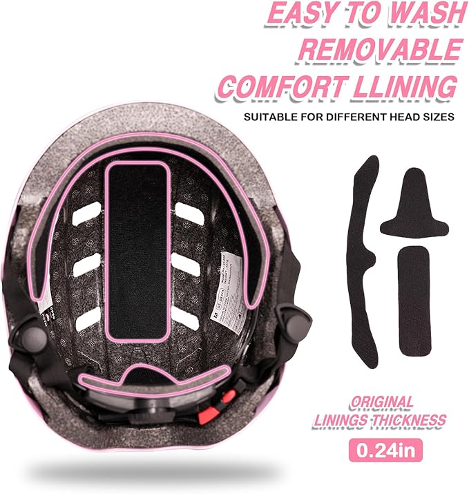 Kids Bike Helmet for 3-5-8-14+ Age Girls and Boys, Kids Helmet with Knee Pads Elbow Pads Wrist Guards,Ventilation Multi-Sport Scooter Roller Skate Rollerblading Skateboarding Climbing Cycling