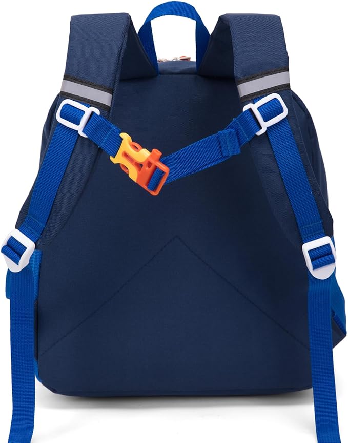 HawLander Little Kids Backpack for Boys or Girls, Toddler School Bag Fits 3 to 6 years old, Dark Blue, 12 Inch