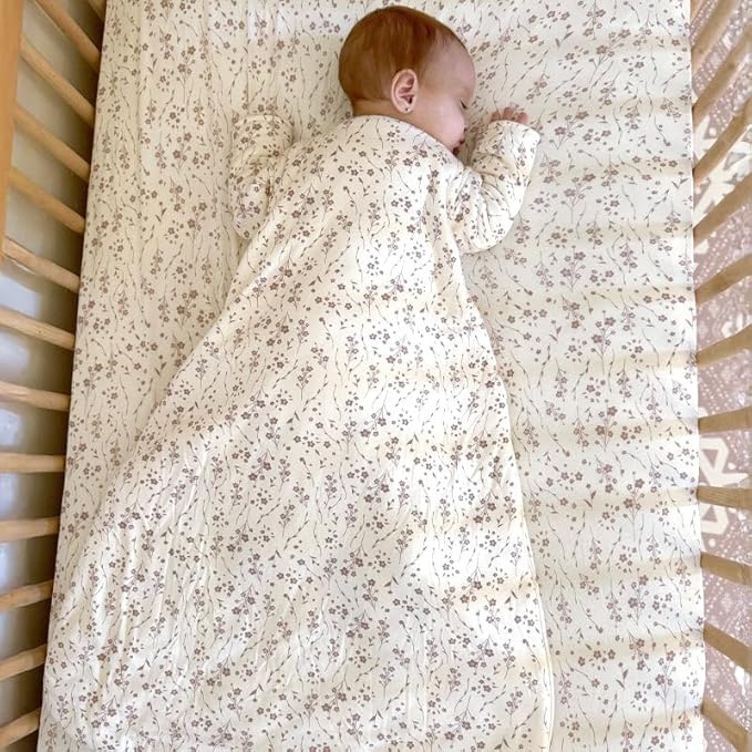 GUNAMUNA Long Sleeve Sleep Sack for Babies, Wearable Sleep Bags, Soft Rayon, 1.0 TOG, Essentials for Newborns