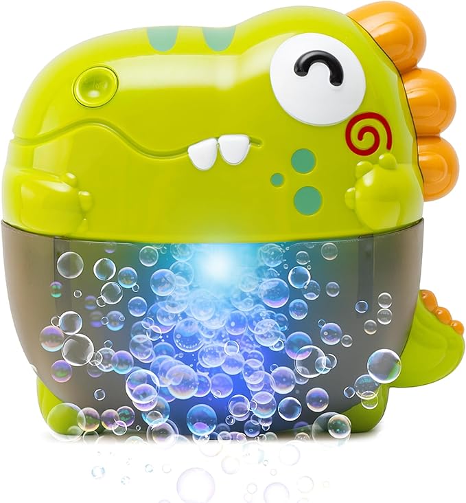 Bath Bubble Machine - Bathtub Bubble Machine, Light Up Bath Toys - Bubbles Bath Maker with Lights & Music - Baby Bath Bubbles Maker for Bathtub - Strong Suction BPA Free