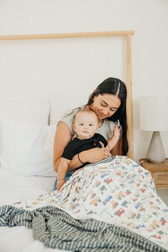 Copper Pearl Jumbo 3-Layer Baby Blanket: Soft Baby Quilts for Boys and Girls | Breathable, Cozy, Toddler Blanket | Baby Quilt for Newborns | 46x46 Premium Polyester/Rayon | Diesel