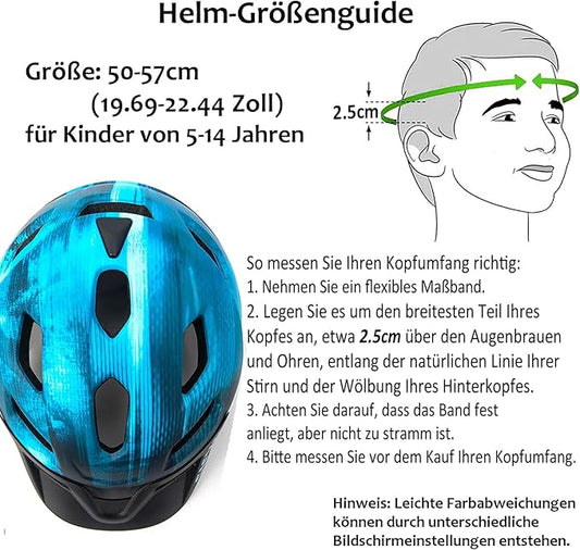 Kids Helmet, SIFVO Kids Bike Helmet Boys and Girls Bike Helmet with Cool Visor Helmet for Kids 5-14, Kids Bike Helmets Youth Bike Helmet Adjustable & Lightweight 50-57cm