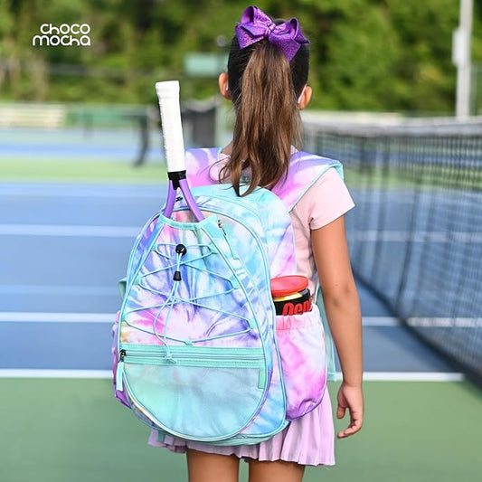 Choco Mocha Kids Tennis Bag Kids Tennis Backpack Youth & Junior Tennis Bag 16 Inch