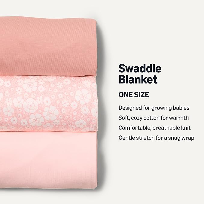 Amazon Essentials unisex-baby Swaddle Blanket