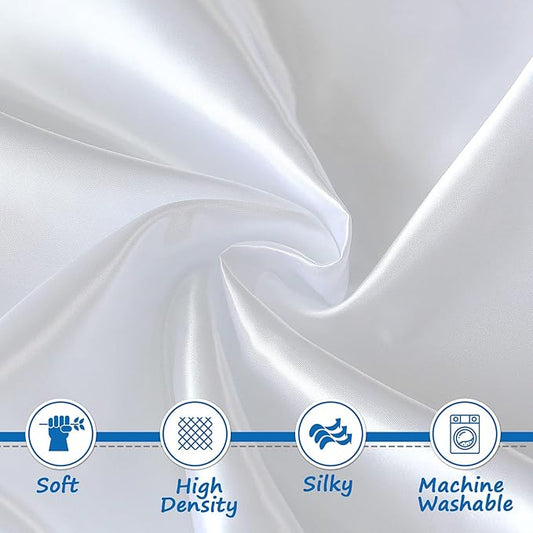 Satin Bassinet Sheet Soft Silk Bassinet Sheets for Baby Hair, Fit for Oval Rectangle and Hourglass Bassinet Mattress, Fitted Bassinet Sheets for Baby Girl Boy White Bassinet Sheets