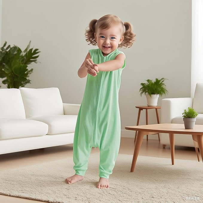 Baby Sleep Sack with Feet for Boys Girls, Infant Toddler Sleeveless Wearable Blanket Sleepsack for Early Walkers