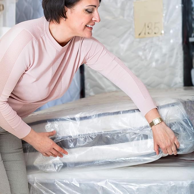 Queen and Crib Mattress Storage Bag Bundle - Premium Quality - 4 Mil Heavy Duty Queen Mattress Bag for Moving and Storage - Waterproof, Dust proof, Tear Resistant - BPA and Phthalate free