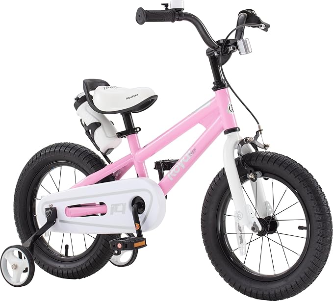 RoyalBaby Kids Bike Freestyle Classic & EZ Balance Pedal Switchable Bicycle, 12 14 16 18 Inch, 3-10 Years Toddler to Big Kids